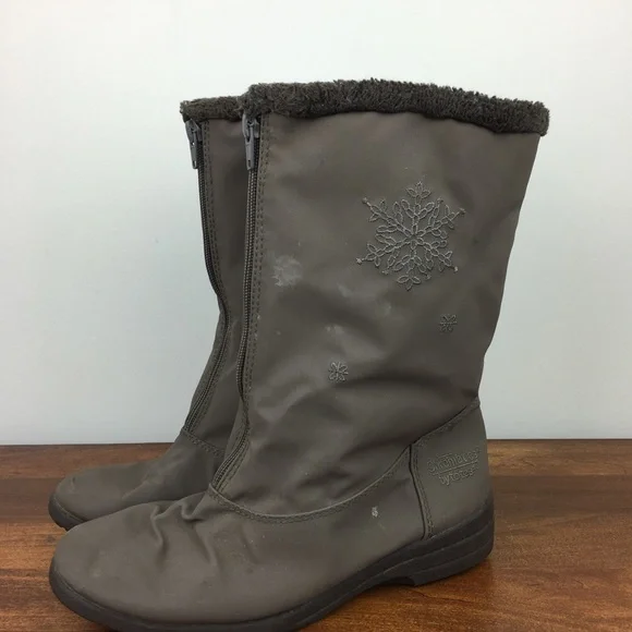 totes Shoes Chromatics By Totes Snow Boots Mid Calf Front Zip